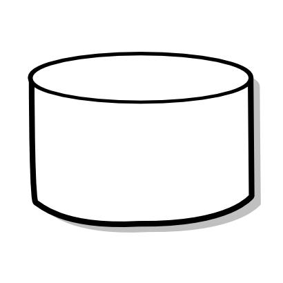 Download free white mathematical cylinder icon